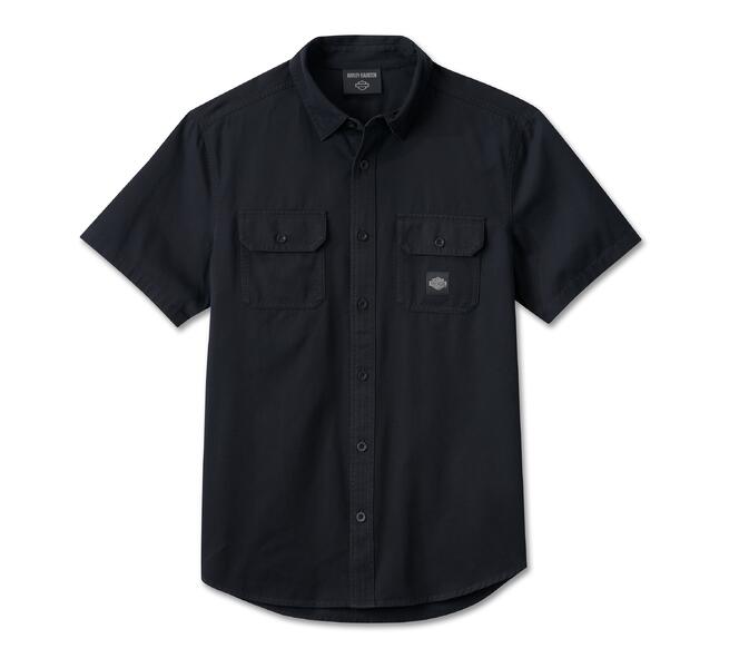 Harley-Davidson® Men's Rising Eagle Short Sleeve Shirt - Black