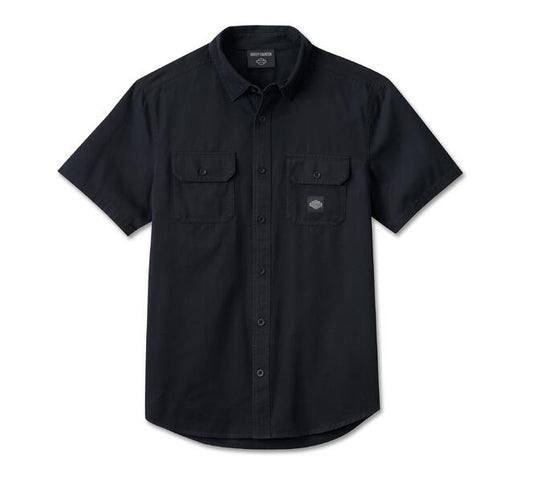 Harley-Davidson® Men's Rising Eagle Short Sleeve Shirt - Black