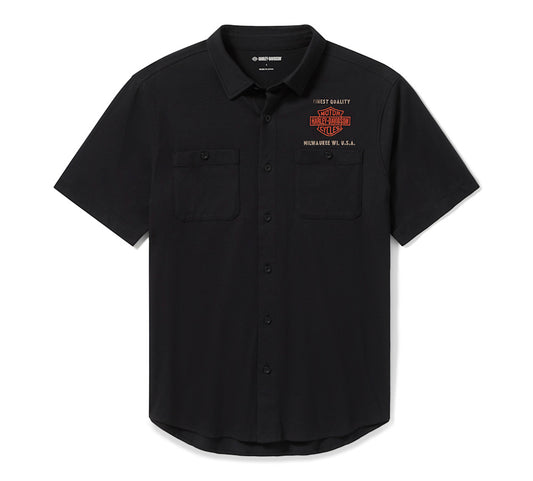 Harley-Davidson® Men's Parts & Service Jersey Button Up Shirt