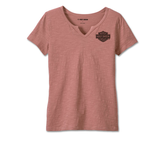 Harley-Davidson® Women's Champion Club Slub Tee - Light Mahogany