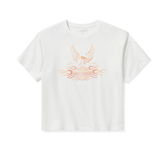 Harley-Davidson® Women's Flaming Eagle Boxy