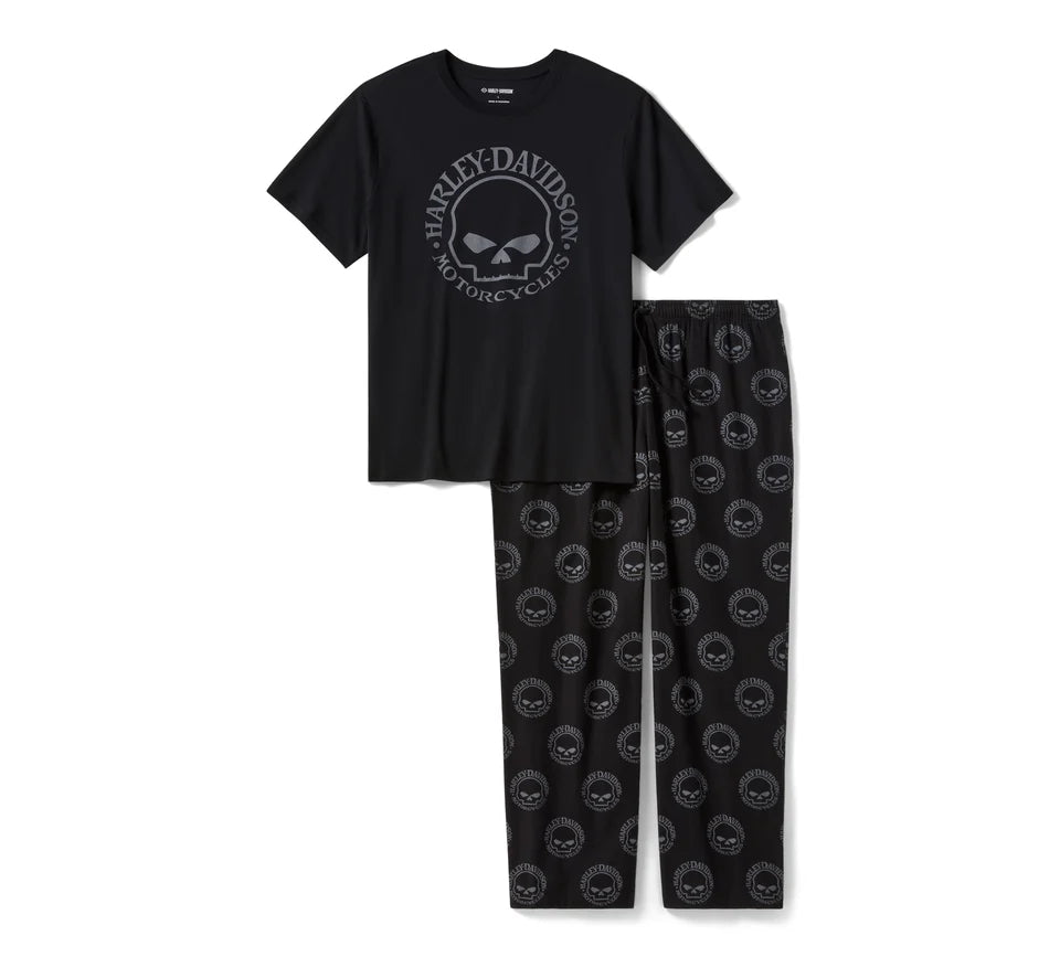 Men's  Willie G™ Skull Short Sleeve Pajama Set