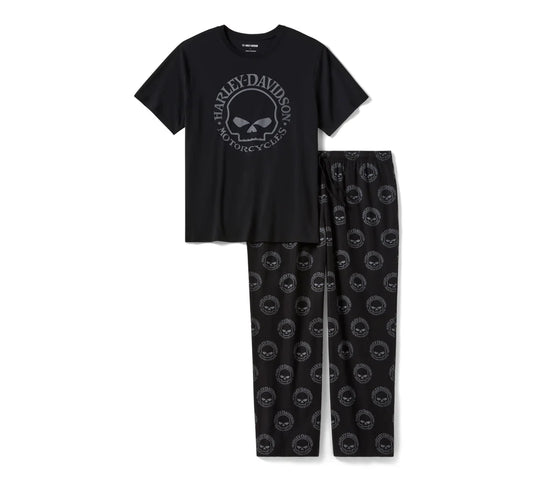 Men's  Willie G™ Skull Short Sleeve Pajama Set