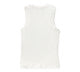 Women's Serpent Rose Bling Ribbed Tank Cloud Dancer