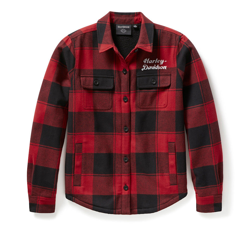 Harley-Davidson® Women's Buffalo Shirt Jacket (Sherpa Lined)