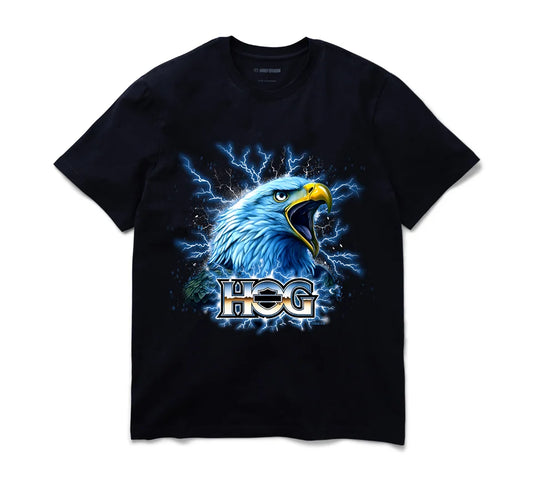 Harley-Davidson® Electric Eagle H.O.G.® Short Sleeve Graphic Tee