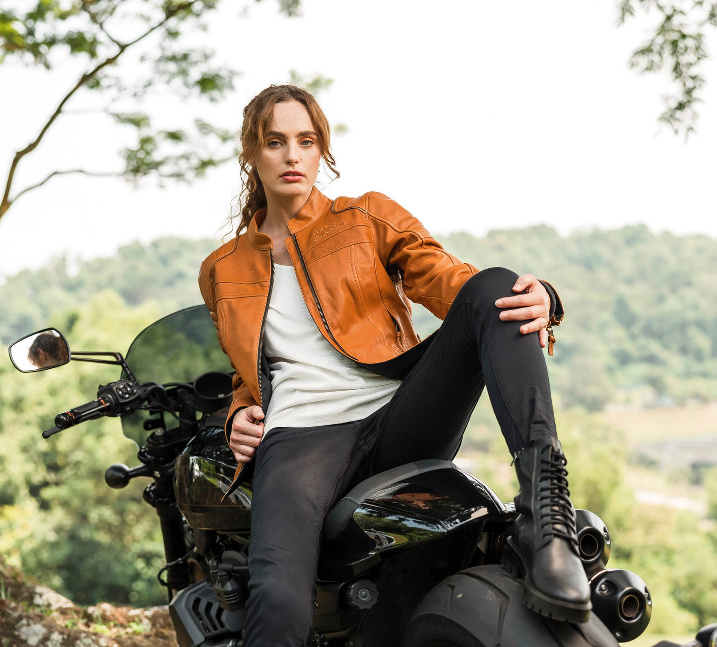 Harley-Davidson® Women's Pursuit Triple Vent System Leather Jacket
