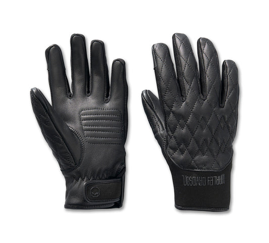 Harley-Davidson®  Women's Willie G Skull Graphic Leather Riding Gloves