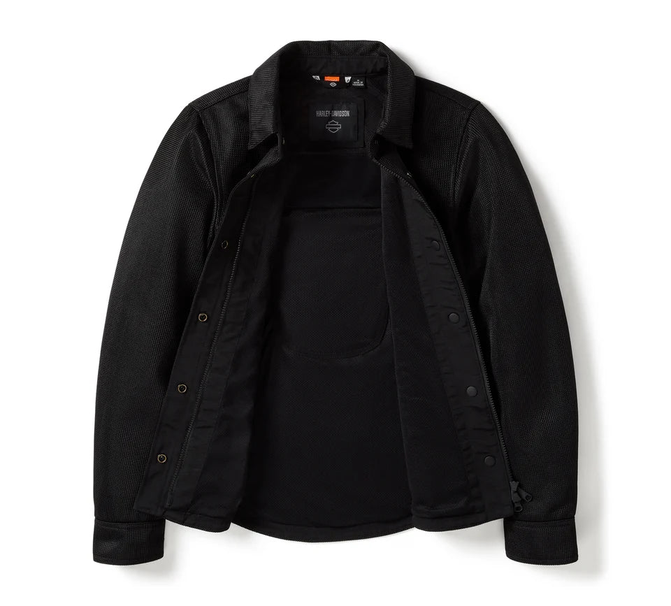 Harley-Davidson® Women's Willie G Skull Graphic Operative Mesh Riding Shirt Jacket