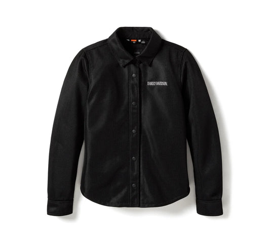 Harley-Davidson® Women's Willie G Skull Graphic Operative Mesh Riding Shirt Jacket