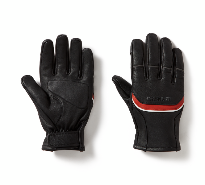 Harley-Davidson® Men's Trenton Leather Riding Gloves