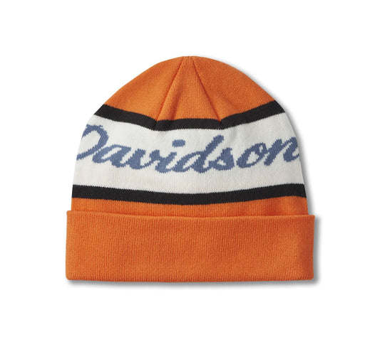 Harley-Davidson® Script Beanie Harley Orange