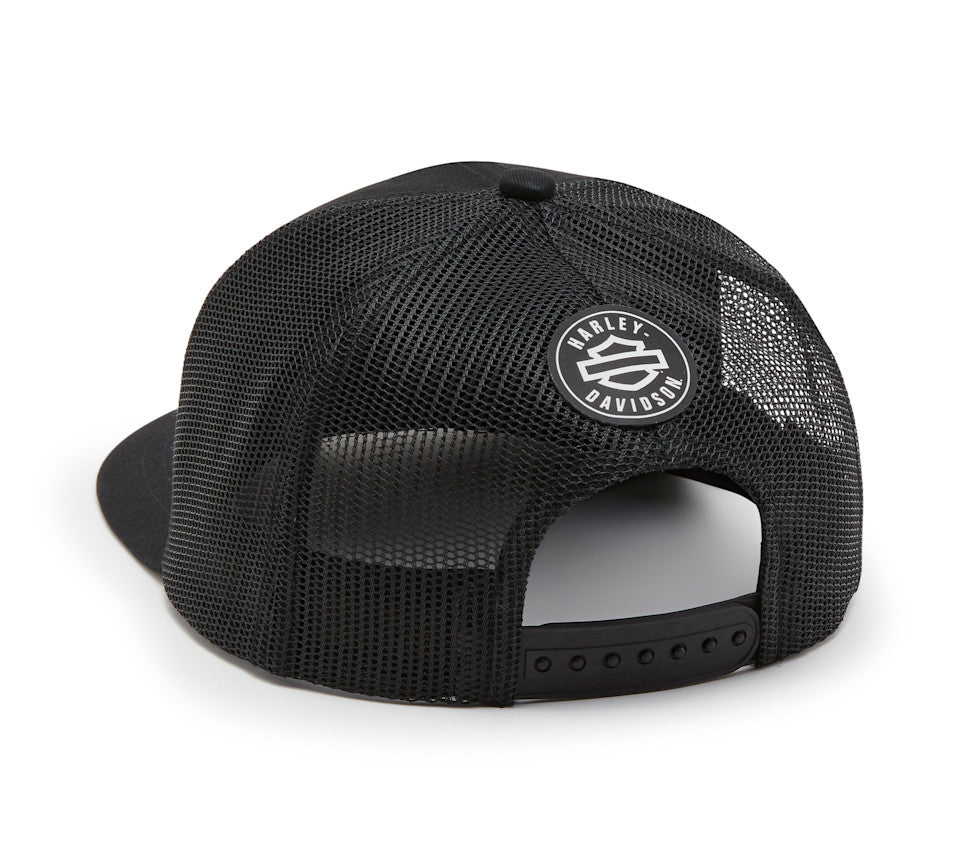 Harley-Davidson® Men's Logo Colorblock Adjustable Trucker Cap