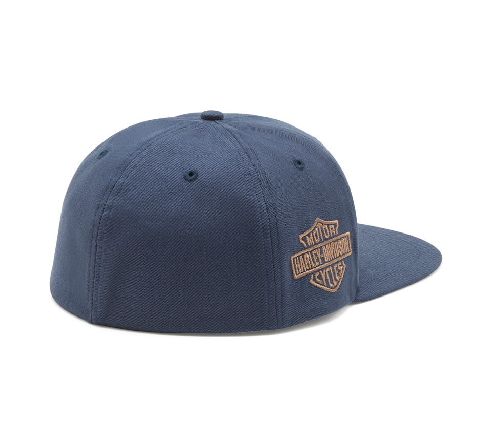 Harley-Davidson® Lightning Eagle Panhead Fitted Cap Mood-Indigo