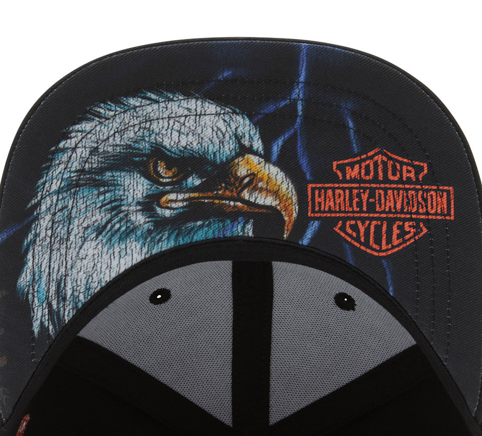 Harley-Davidson® Lightning Eagle PanHead Fitted Cap Harley Black