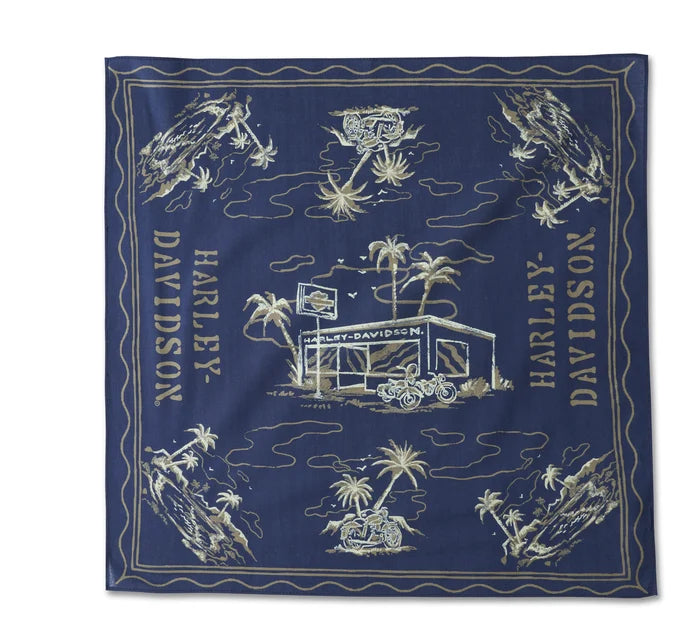 Harley-Davidson® Aloha Bandana - Peacoat