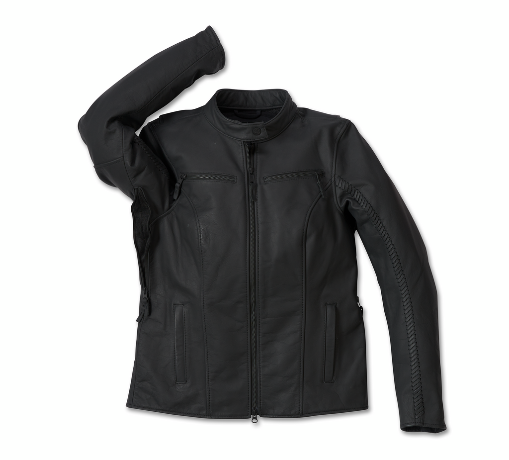 Harley-Davidson® Women's Moxie Willie G™ Laced Leather Riding Jacket