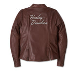 Harley-Davidson® Women's Linden Leather Jacket - Brown