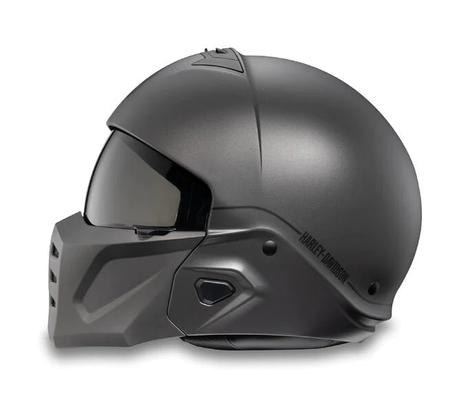 Harley-Davidson® X16 Pilot II 2-in-1 Helmet - Matte Dark Grey