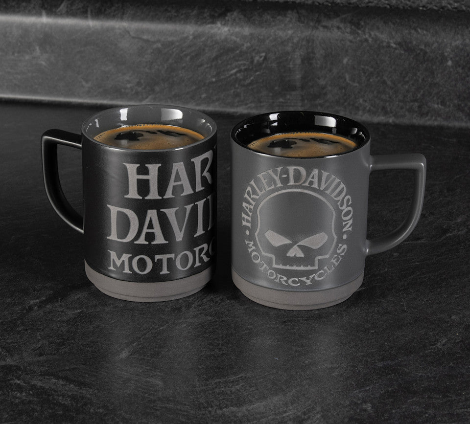 Harley-Davidson®  Willie G Skull Mug Set