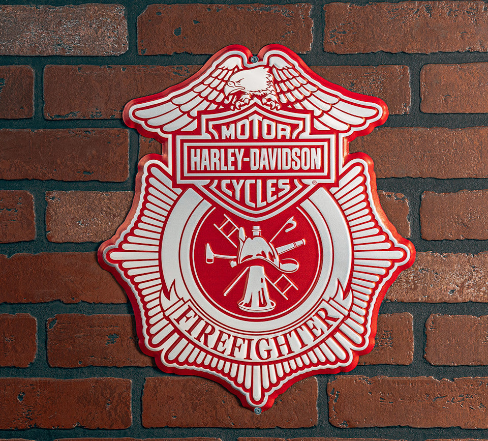 Harley-Davidson® Fire Fighter Metal Sign