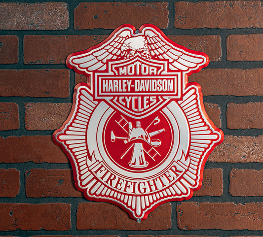 Harley-Davidson® Fire Fighter Metal Sign
