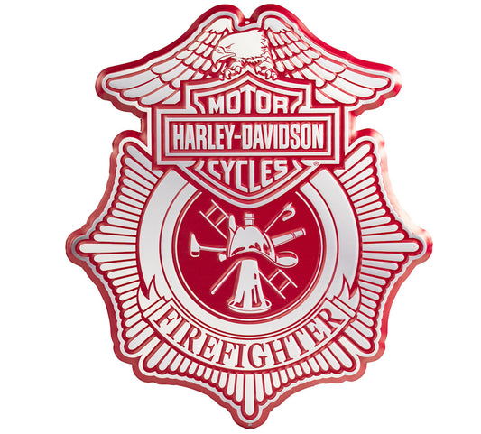 Harley-Davidson® Fire Fighter Metal Sign