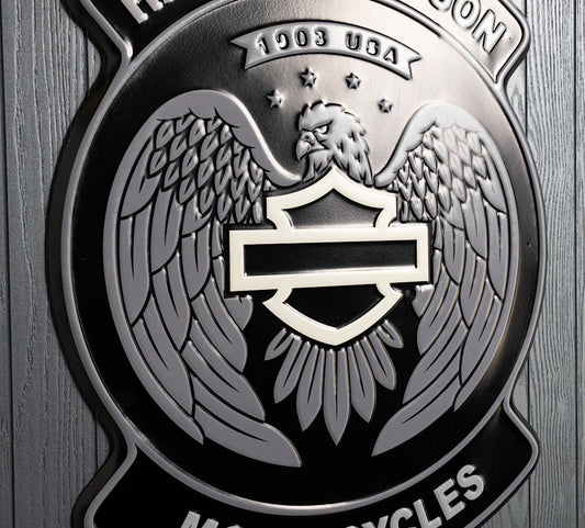 Harley-Davidson® Open Bar & Shield Eagle Metal Sign