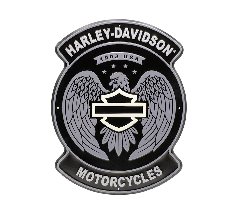 Harley-Davidson® Open Bar & Shield Eagle Metal Sign