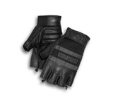 Harley-Davidson® Centerline Reflective Fingerless Leather Gloves