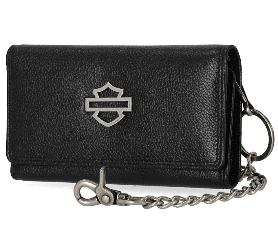 Harley-Davidson® Open Bar & Shield Trucker Chain Wallet
