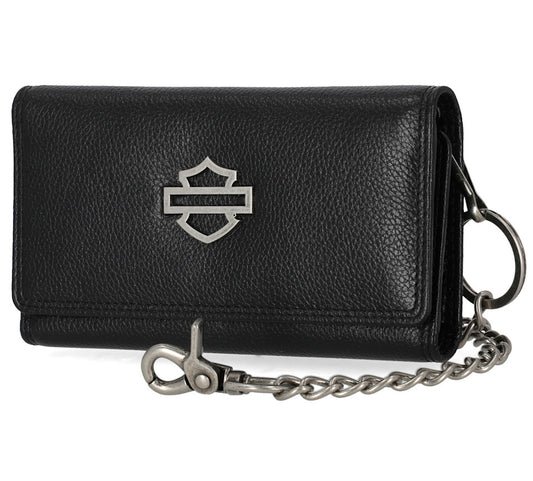 Harley-Davidson® Open Bar & Shield Trucker Chain Wallet