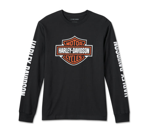 Harley-Davidson® Men's Bar & Shield Long Sleeve Tee - Black