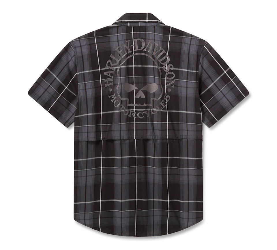 Harley-Davidson® Willie G Plaid Button Up Tee