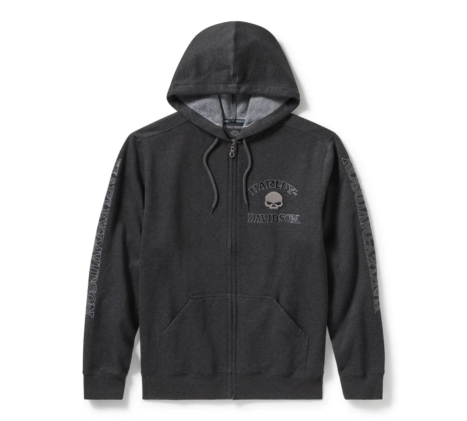 Willie G™ Skull Zip Front Hoodie