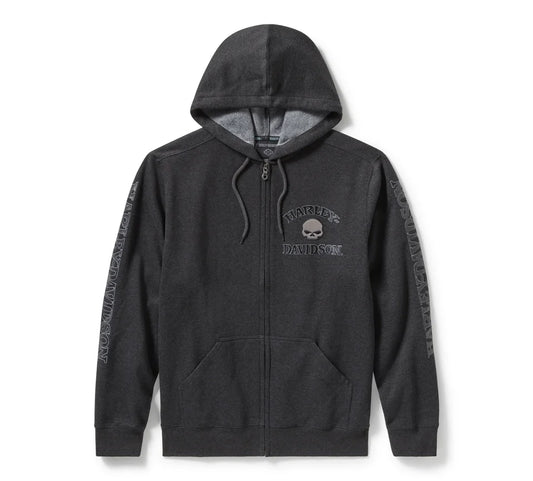 Willie G™ Skull Zip Front Hoodie