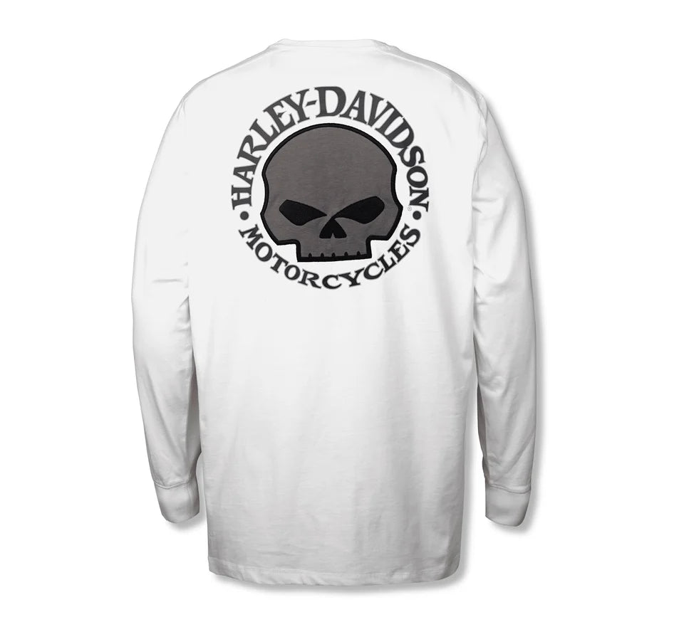 White Willie G™ Skull Long Sleeve Tee
