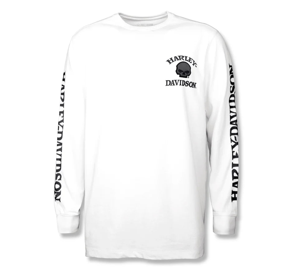 White Willie G™ Skull Long Sleeve Tee