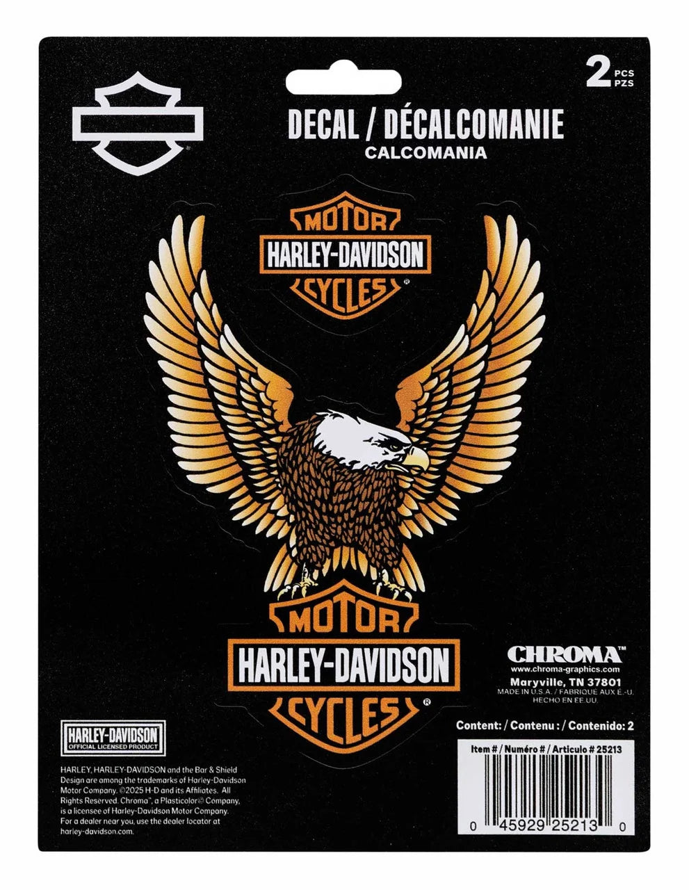Harley-Davidson® 2 Piece Bar & Shield Eagle Logo