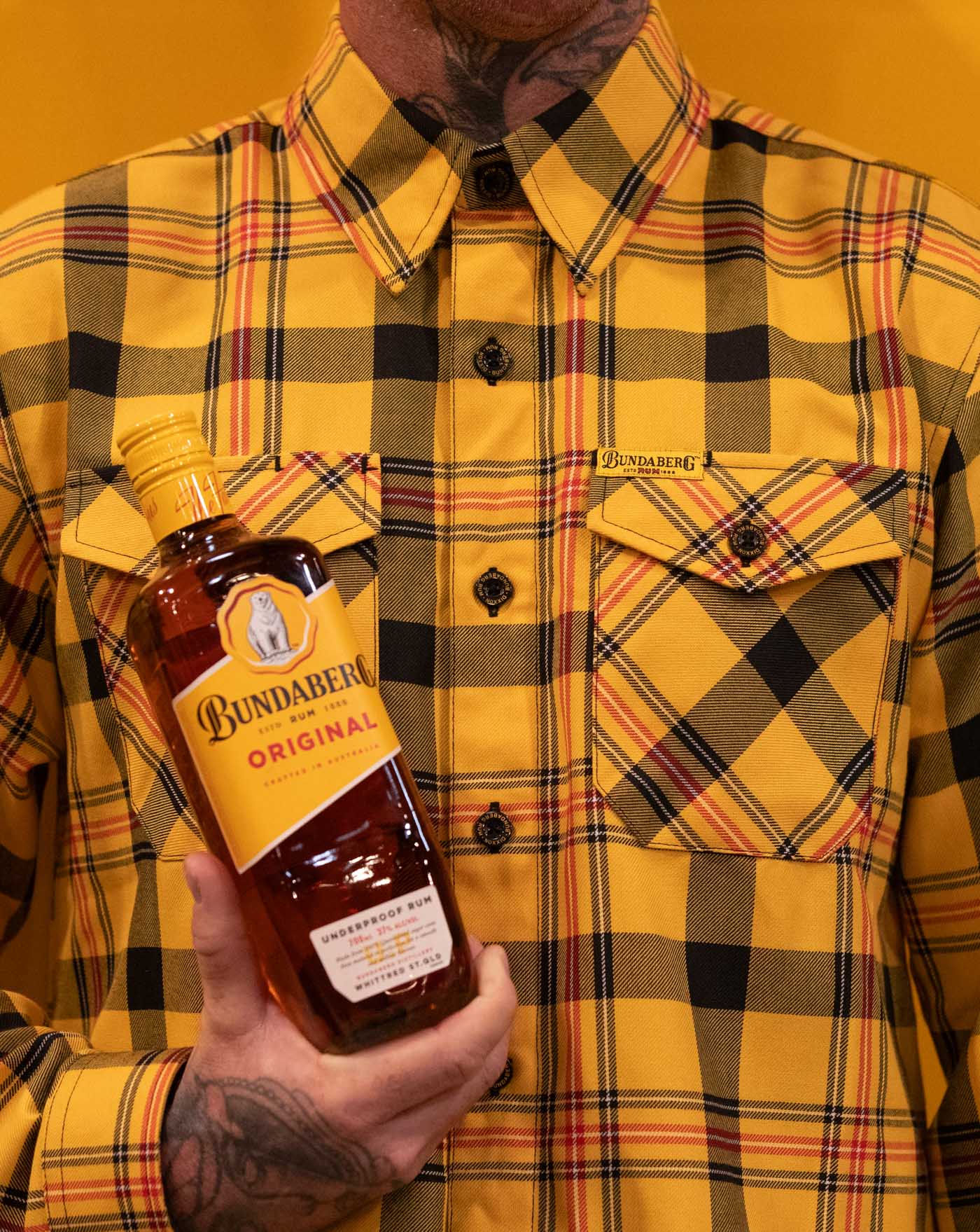 Bundaberg Rum Flannel Detail