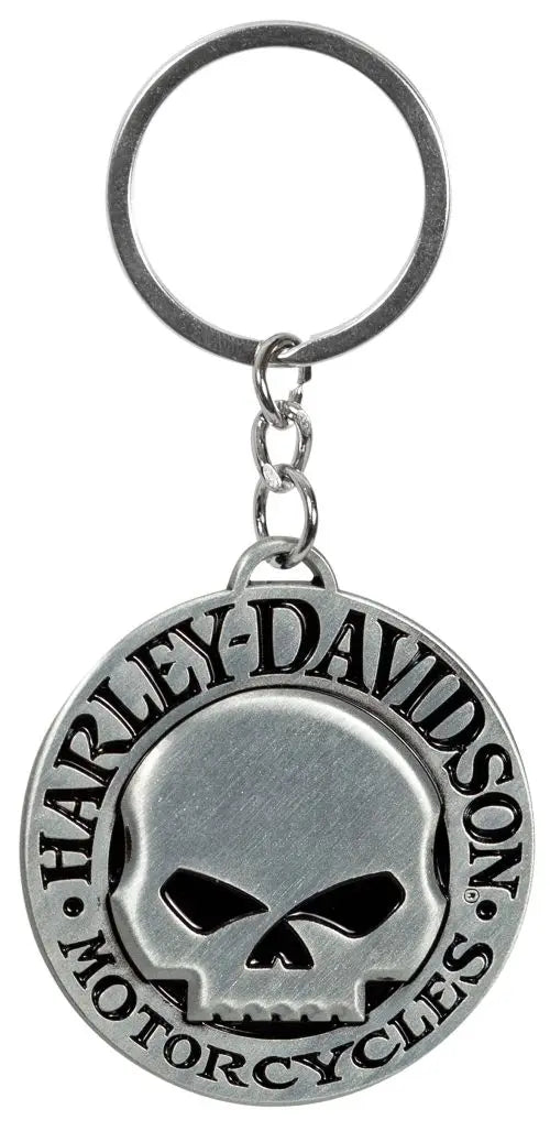 Domed Willie G™ Skull Metal Key Chain