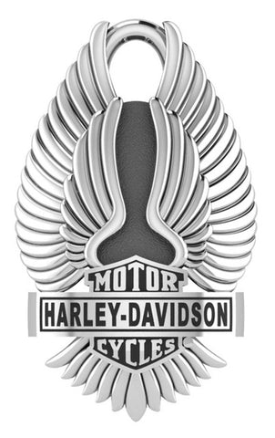 Harley-Davidson® Eagle Wings Bar & Shield Motorcycle Ride Bell - Silver Finish