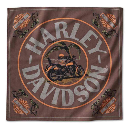 Harley-Davidson® Daytona Bandana -Java Brown