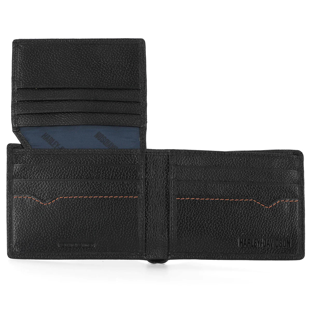 Harley-Davidson® Men's Classic Bar & Shield Logo Passcase Leather Billfold Wallet