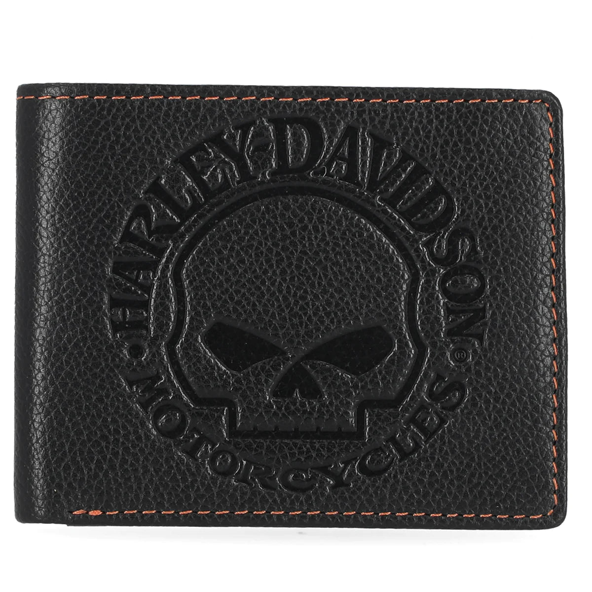 Harley-Davidson® Men's Willie G™ Skull Passcase Bill Fold Wallet