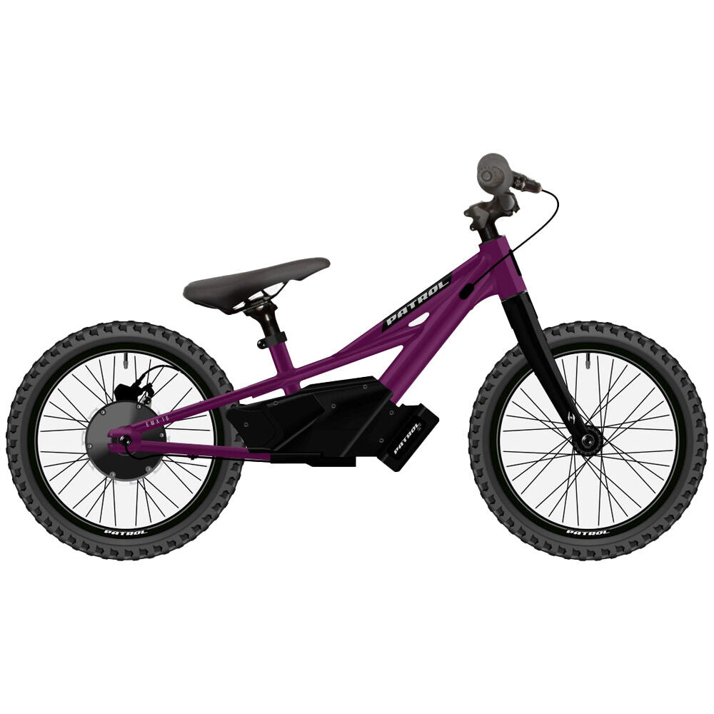 Patrol E-MX 16" Anodized Prune Electric Balance Bike