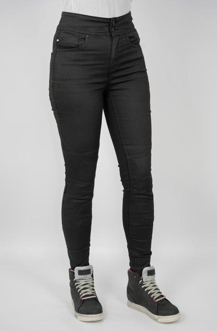 Bull-It Ladies Fury X Wet / Leather Look Black Riding Jeggings