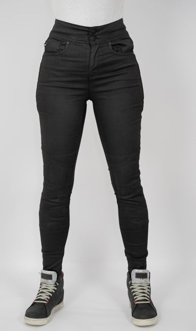Bull-It Ladies Fury X Wet / Leather Look Black Riding Jeggings