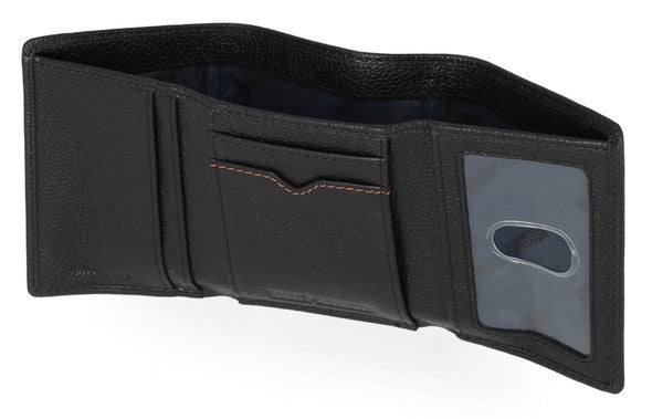 Harley-Davidson® Classic Bar & Shield Trifold Leather Wallet
