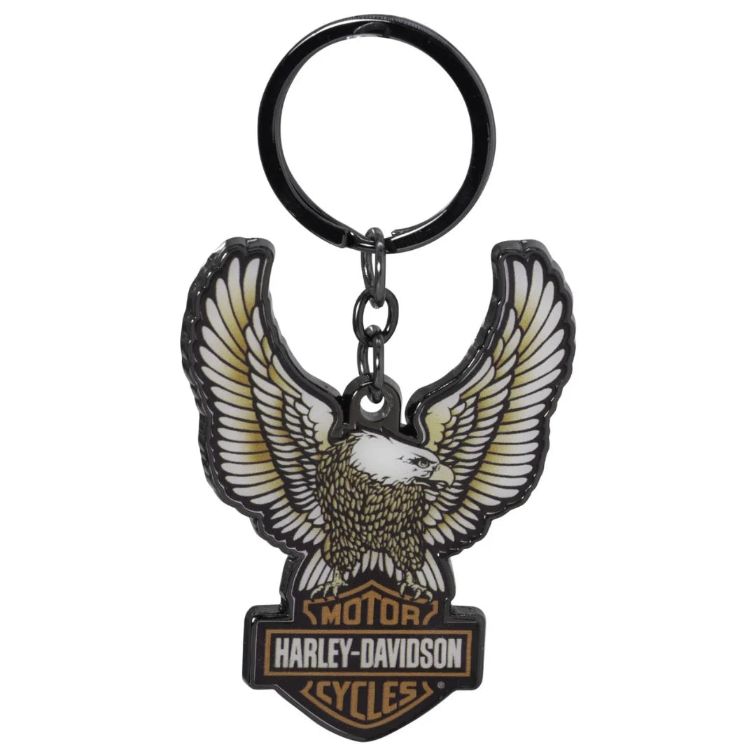 Harley-Davidson® Domed Eagle Key Chain W/Bar & Shield